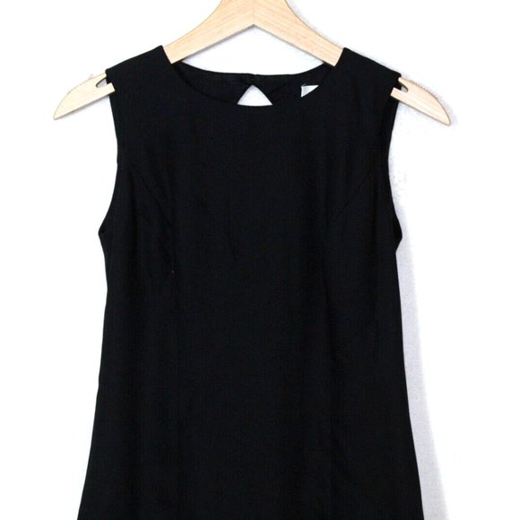 Vintage 90s Petite Sophisticate black sheath mini dress - Picture 3 of 11